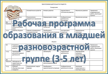 Рабочая программа образования детей 3-5 лет