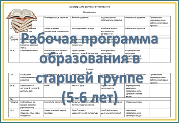 Рабочая программа образования детей 5-6 лет